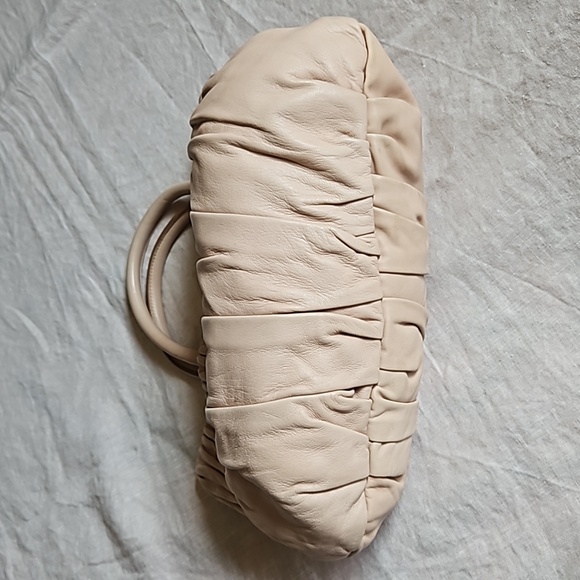 Prada nappa drapes lambskin handle tote bag - Picture 13 of 17